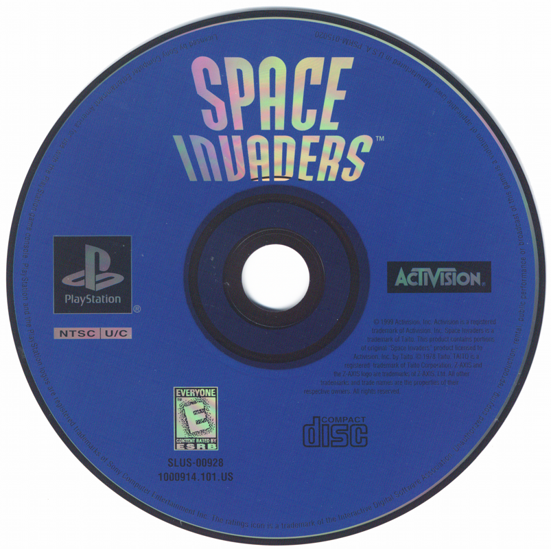 Media for Space Invaders (PlayStation)