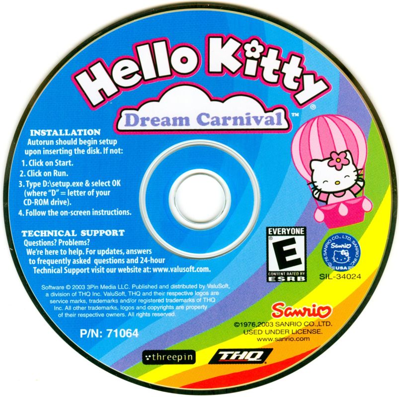 Hello Kitty: Dream Carnival cover or packaging material - MobyGames