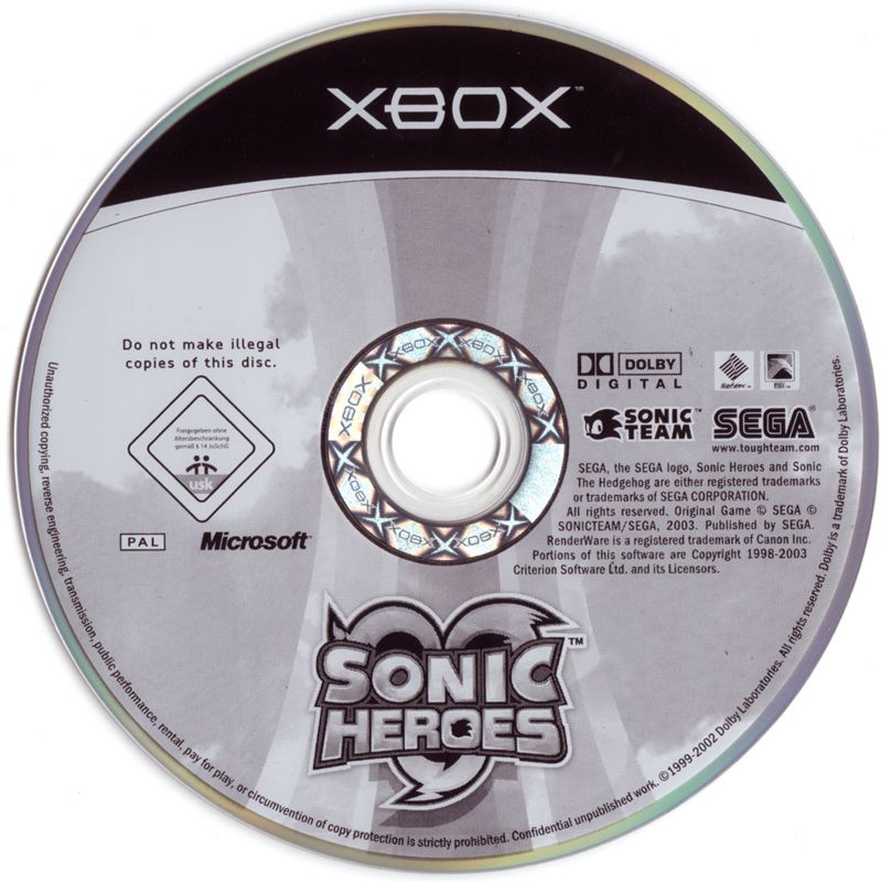 Media for Sonic Heroes (Xbox)
