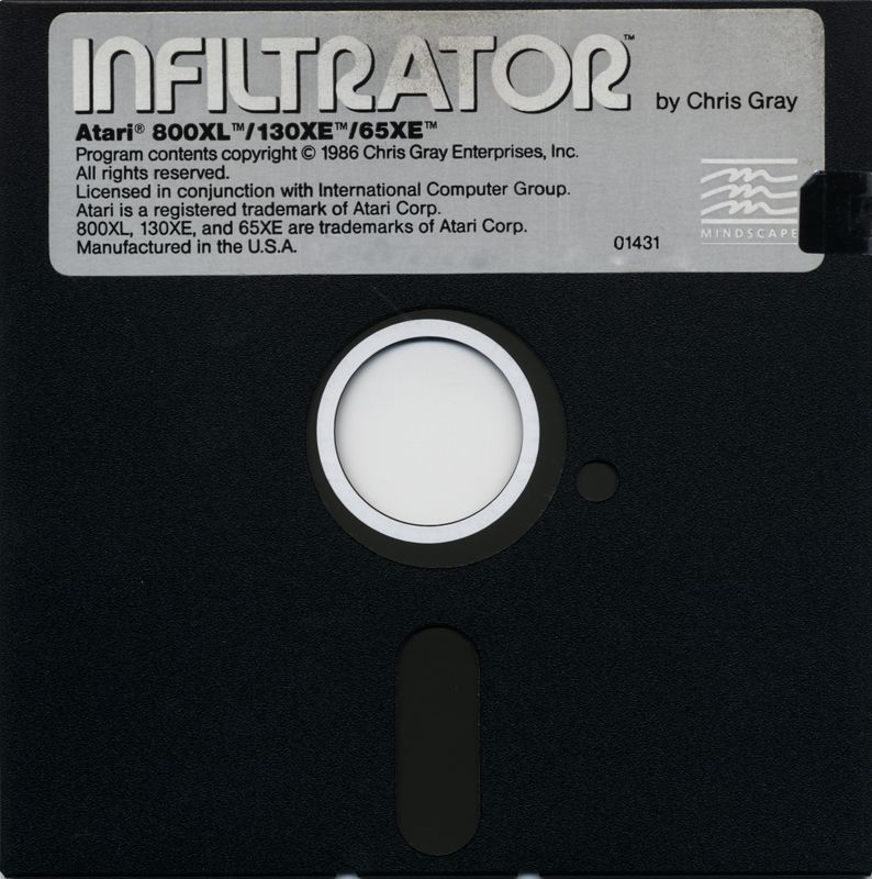 Media for Infiltrator (Atari 8-bit)