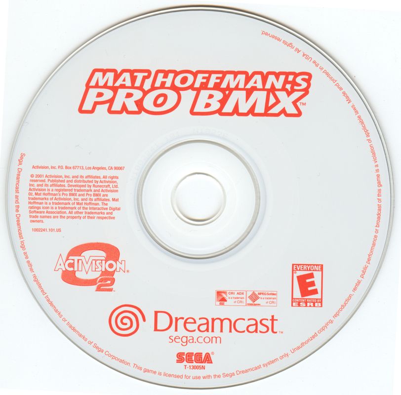 mat hoffman's pro bmx dreamcast