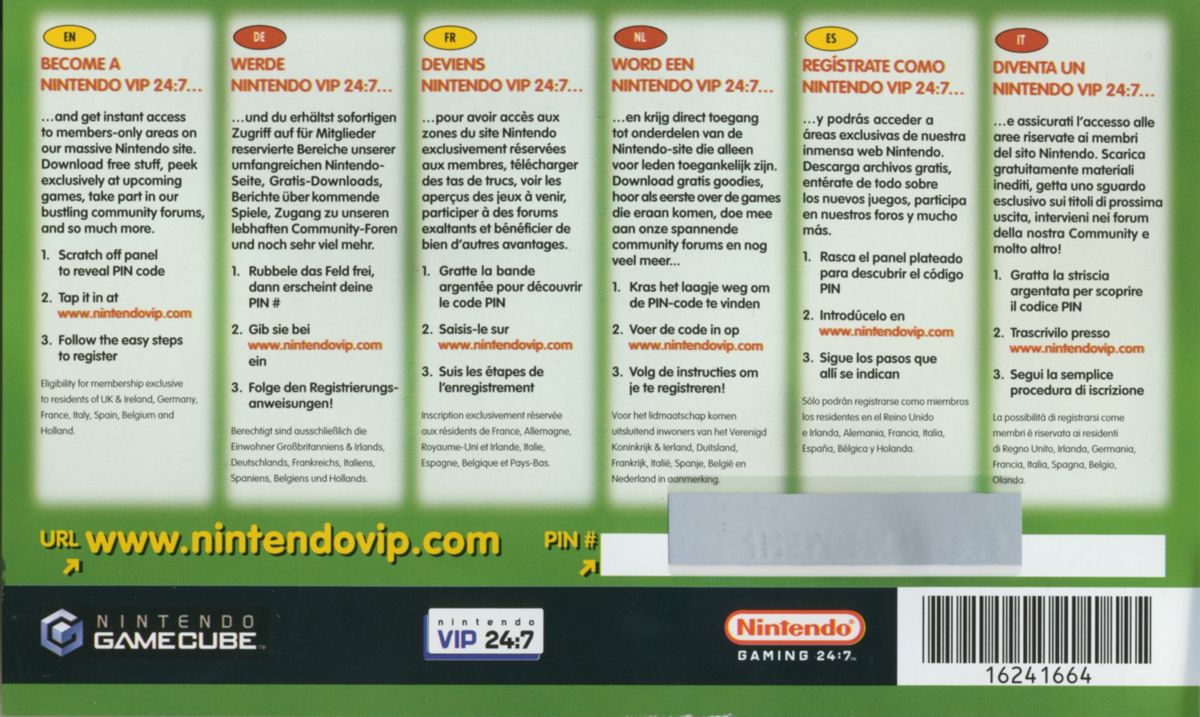 Other for Mario Golf: Toadstool Tour (GameCube): VIP Token Back