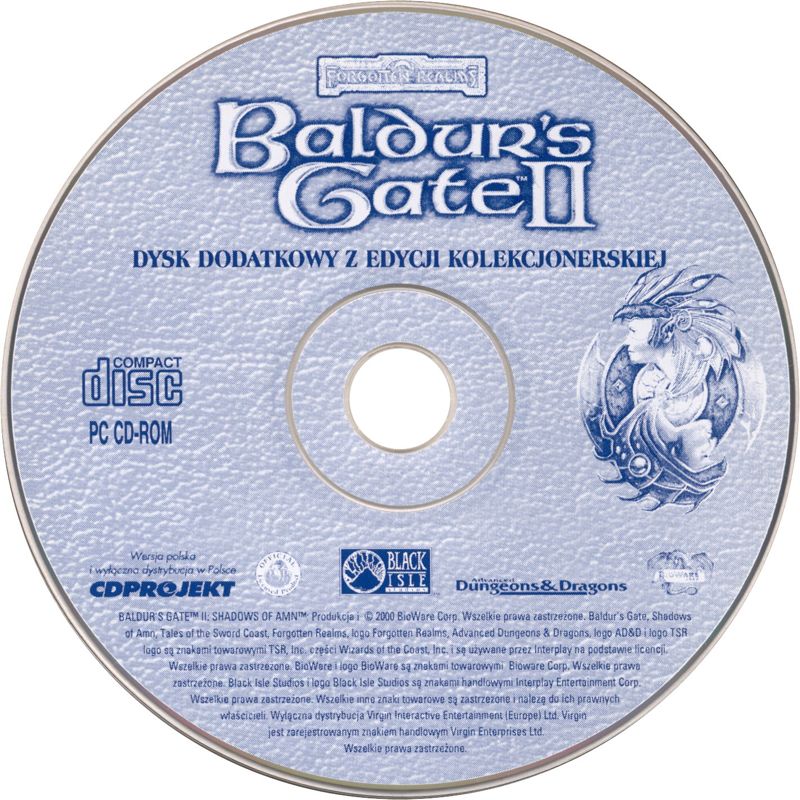 Media for Baldur's Gate II: Shadows of Amn (Windows): Bonus Disc