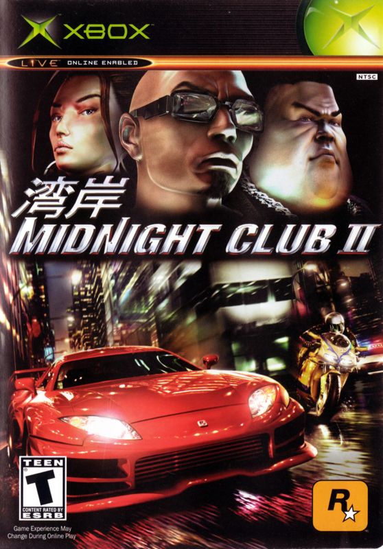 Front Cover for Midnight Club II (Xbox)