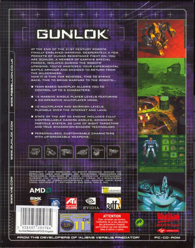 Back Cover for Gunlok (Windows)