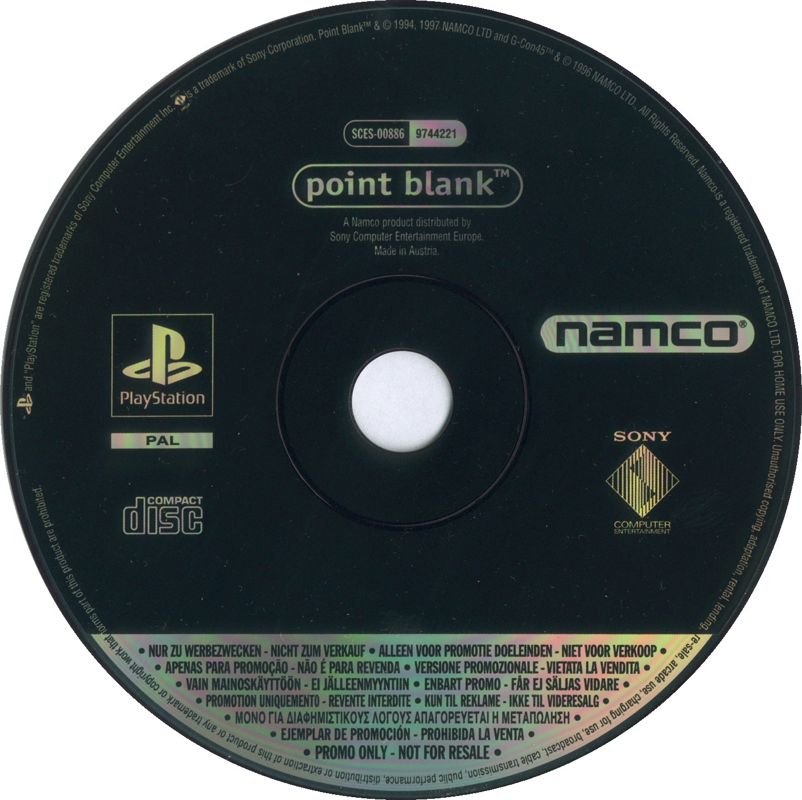Media for Point Blank (PlayStation) (Review copy)