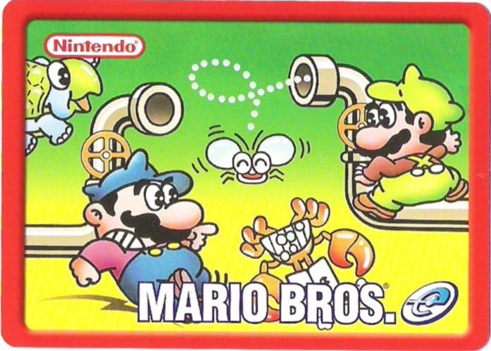 Media for Mario Bros. (Game Boy Advance) (e-Reader): e-Card back, same for card 1-5