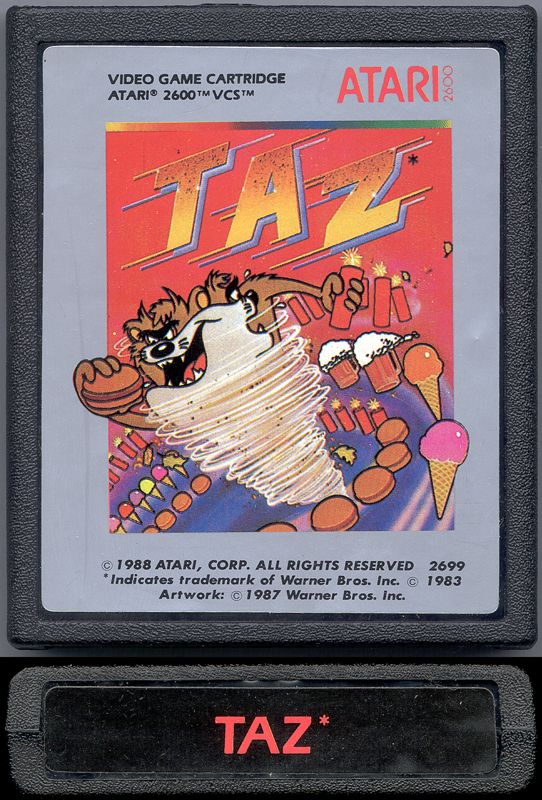 Media for Taz (Atari 2600) (1988 release)