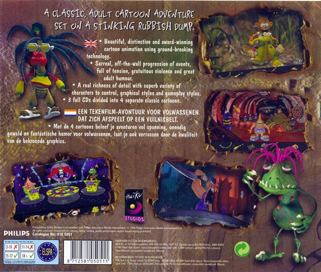 Other for Down in the Dumps (DOS): Jewel Case - Back