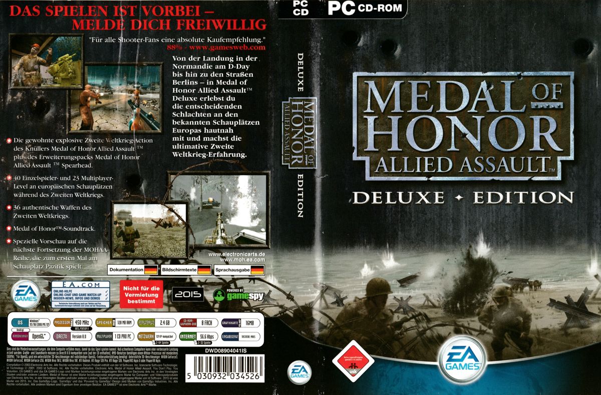 Full Cover for Medal of Honor: Allied Assault - Deluxe Edition (Windows)