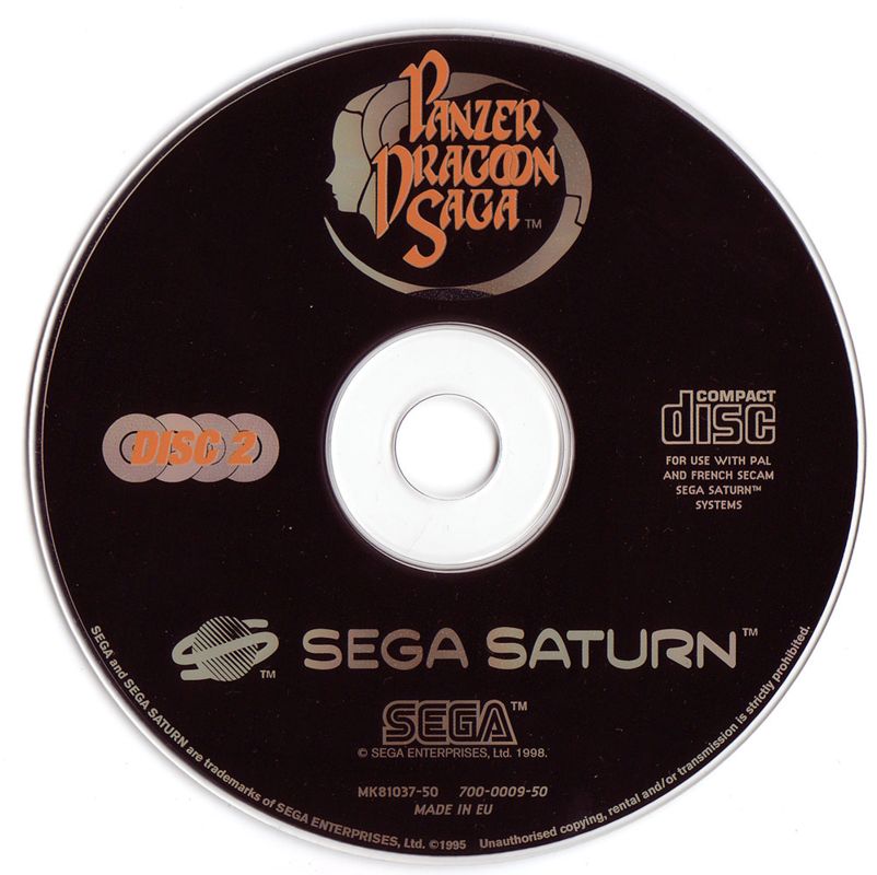 Media for Panzer Dragoon Saga (SEGA Saturn): Disc 2