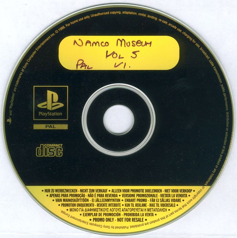 Media for Namco Museum Vol. 5 (PlayStation) (Review copy)