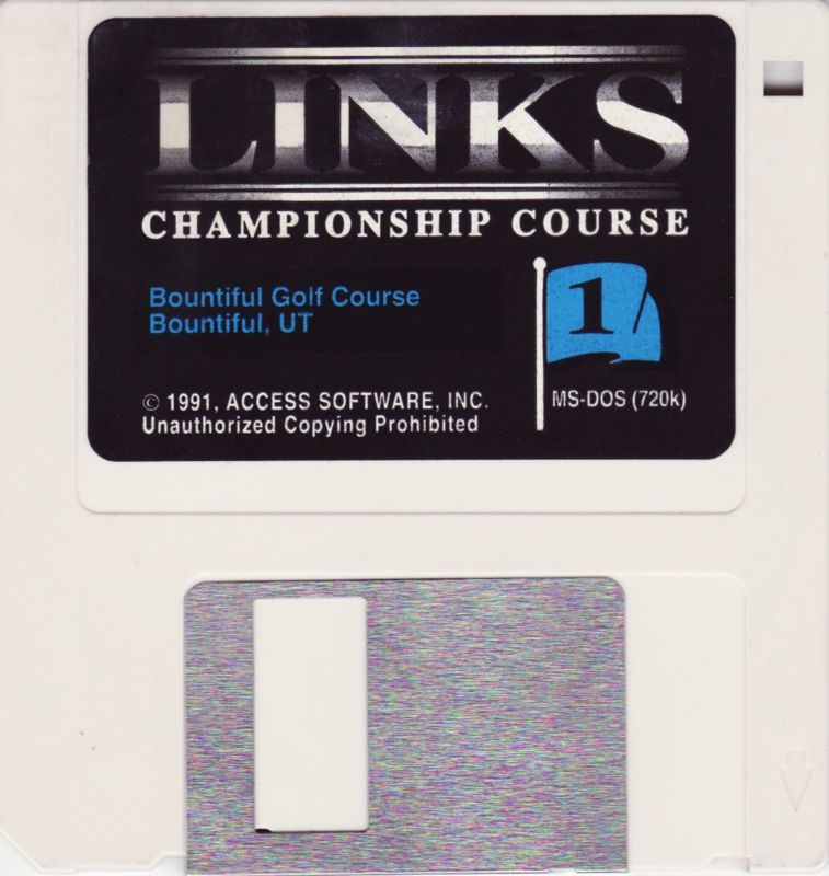 Media for Links: Championship Course - Bountiful Golf Course (DOS) (3.5" double density disk release)