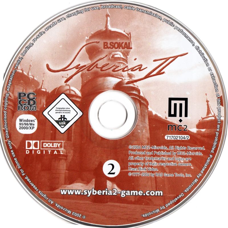 Media for Syberia II (Windows): Disc 2