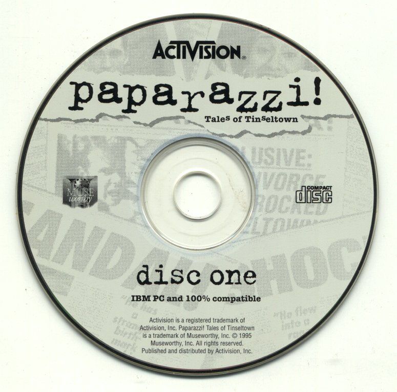 Media for Paparazzi!: Tales of Tinseltown (Windows and Windows 3.x): Disc 1/2