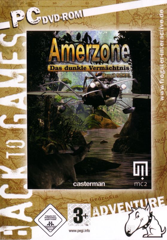 Front Cover for Amerzone: The Explorer's Legacy (Windows) (Back to Games release)