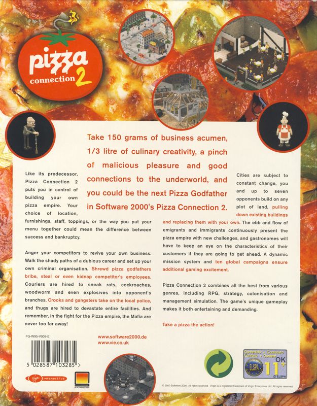 Back Cover for Fast Food Tycoon 2 (Windows)