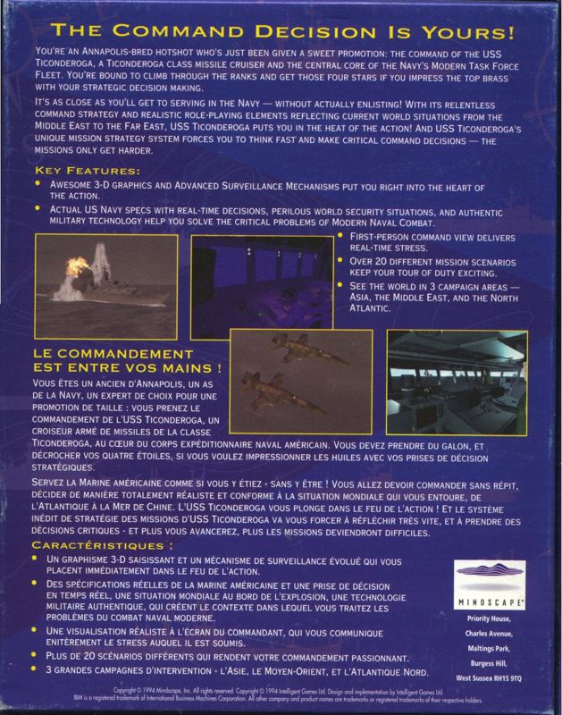 Back Cover for USS Ticonderoga: Life and Death on the High Seas (DOS)