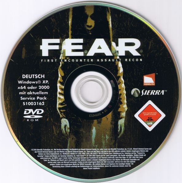 Media for F.E.A.R.: First Encounter Assault Recon (Windows)