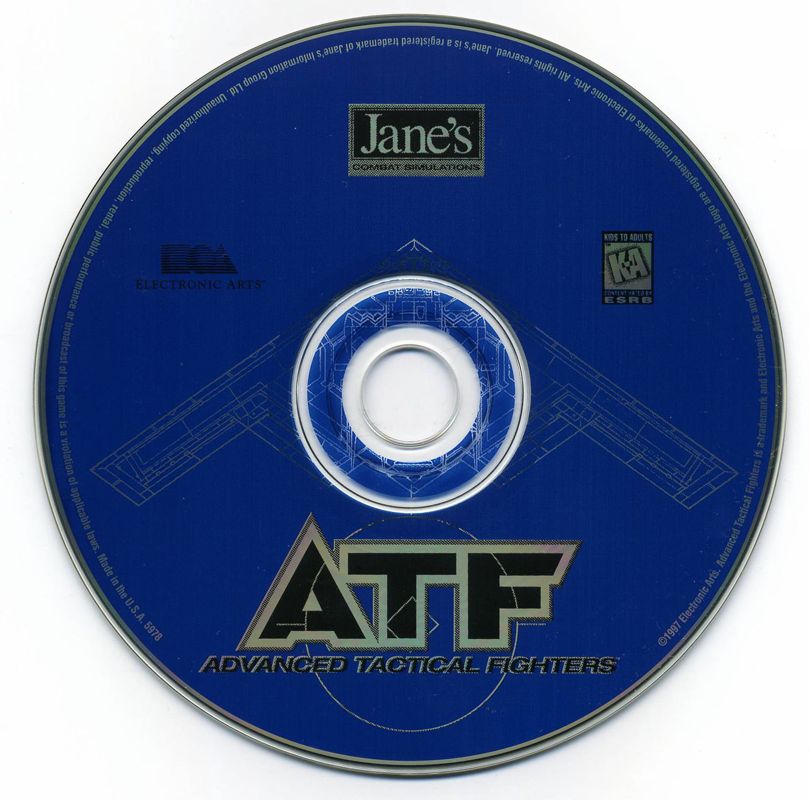 Media for Jane's Combat Simulations: ATF - Advanced Tactical Fighters (DOS) (CD-ROM Classics release)