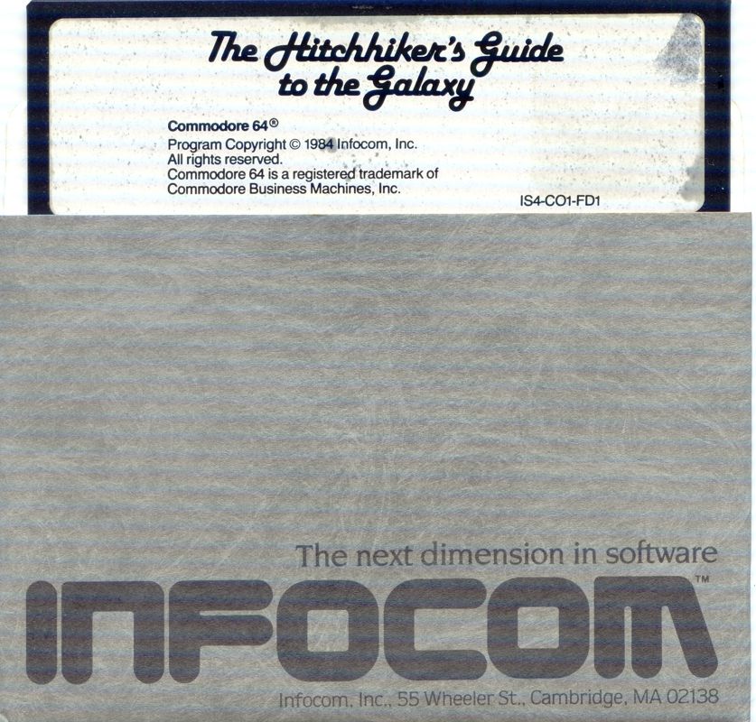Media for The Hitchhiker's Guide to the Galaxy (Commodore 64)