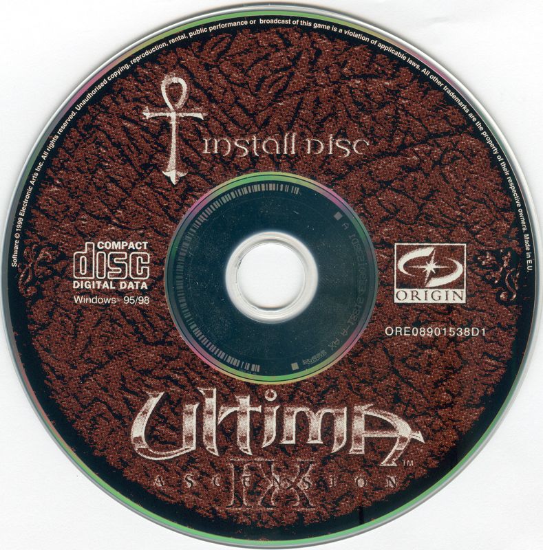 Media for Ultima IX: Ascension (Windows): Disc 1/2