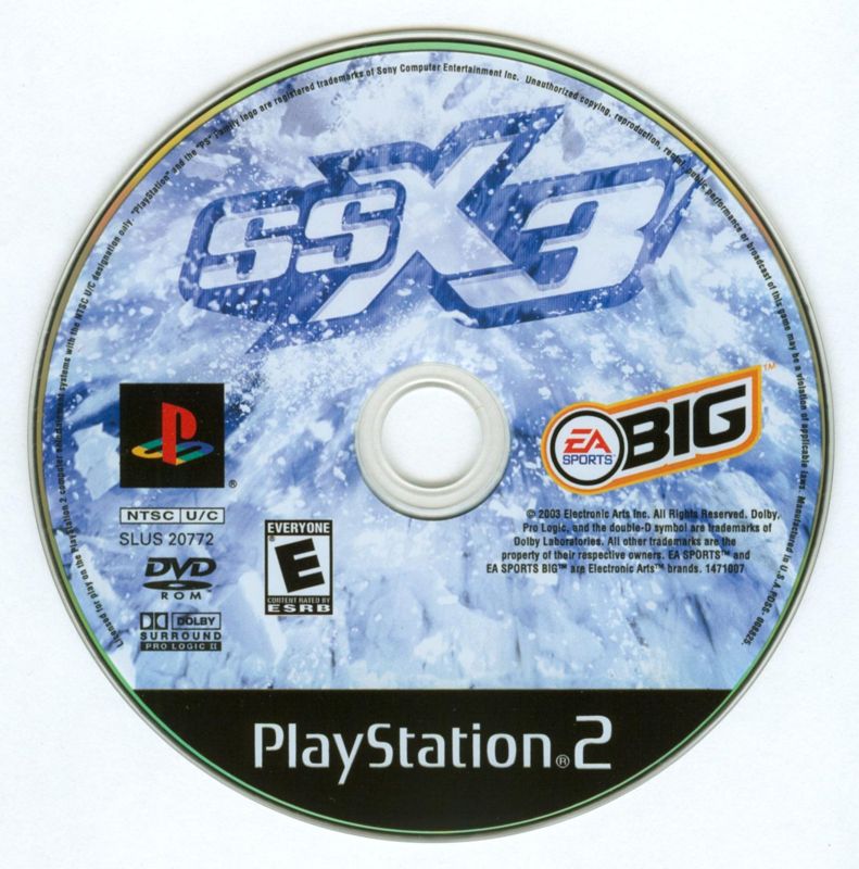Media for SSX 3 (PlayStation 2)