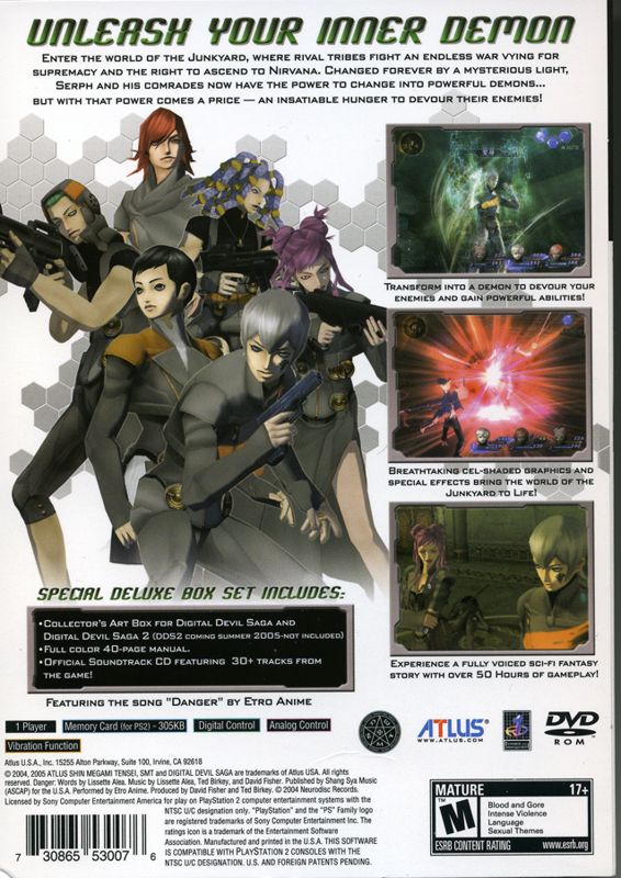 Shin Megami Tensei Digital Devil Saga cover or packaging material