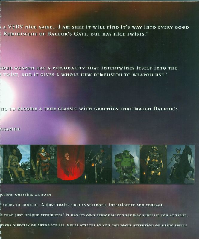 Inside Cover for Gorasul: The Legacy of the Dragon (Windows): Right Flap