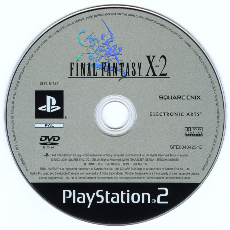 Media for Final Fantasy X-2 (PlayStation 2)