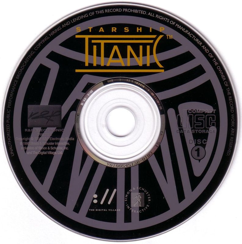 Media for Starship Titanic (Windows): Disc 1/3