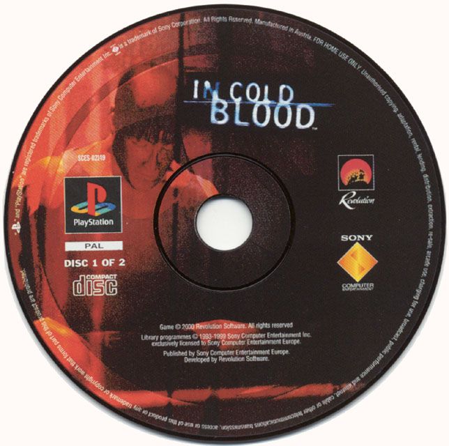 Media for In Cold Blood (PlayStation): Disc 1