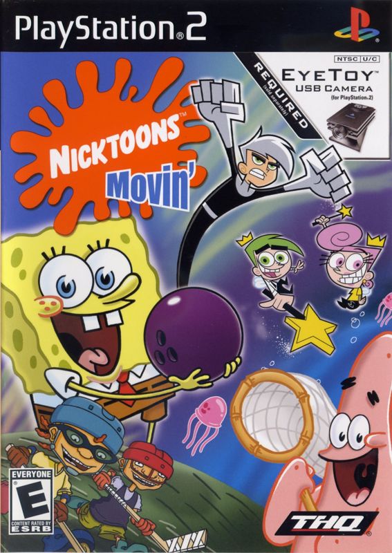 Front Cover for Nicktoons Movin' (PlayStation 2)