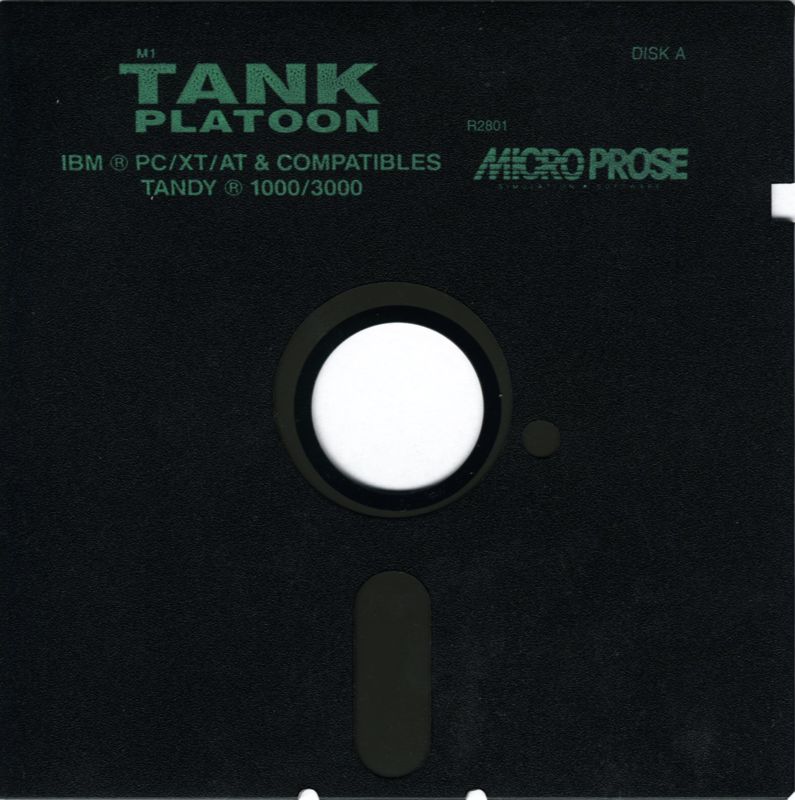 Media for M1 Tank Platoon (DOS) (5.25" Disk release): Disk 1/3