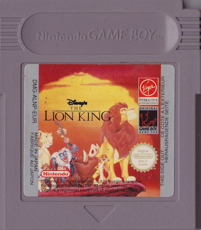 Media for Disney's The Lion King (Game Boy) (Budget release)