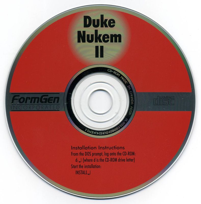 Media for Duke Nukem II (DOS) (CD version)