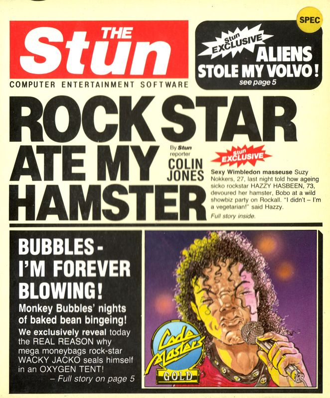 Front Cover for Rock Star Ate My Hamster (ZX Spectrum)