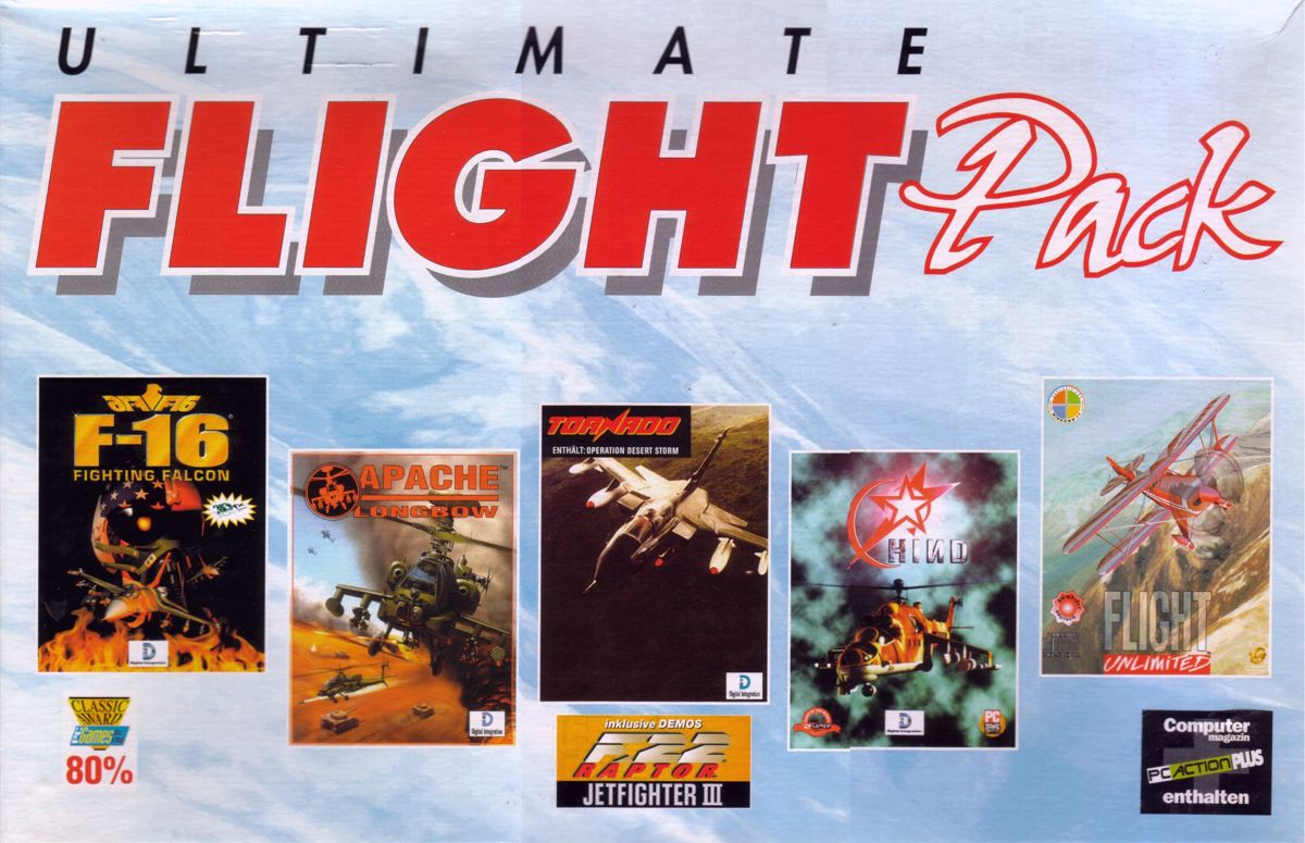 Front Cover for Ultimate Flight Pack (DOS and Windows)