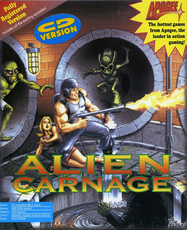 Front Cover for Alien Carnage (DOS) (CD version)