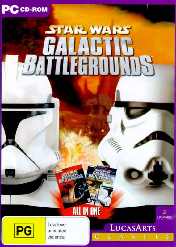 Front Cover for Star Wars: Galactic Battlegrounds - Saga (Windows) (LucasArts Classic release)