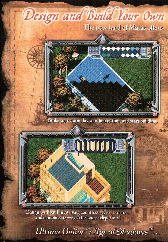 Inside Cover for Ultima Online: Age of Shadows (Windows): Left Flap