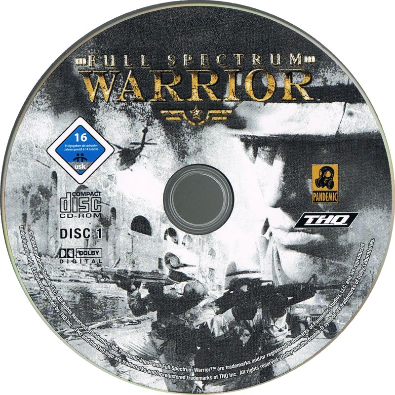 Media for Full Spectrum Warrior (Windows): Disc 1