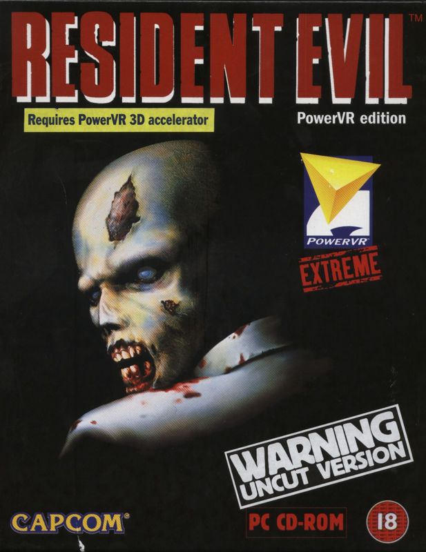 Front Cover for Resident Evil (Windows) (PowerVR "Uncut Version" edition)