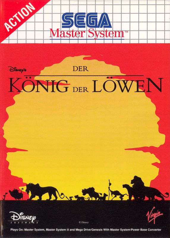Front Cover for The Lion King (SEGA Master System)