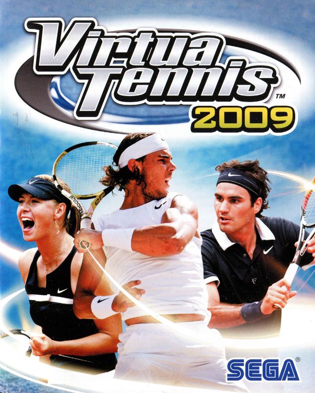 Manual for Virtua Tennis 2009 (PlayStation 3): Front