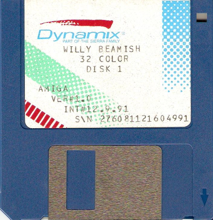 Media for The Adventures of Willy Beamish (Amiga): Disk 1/12