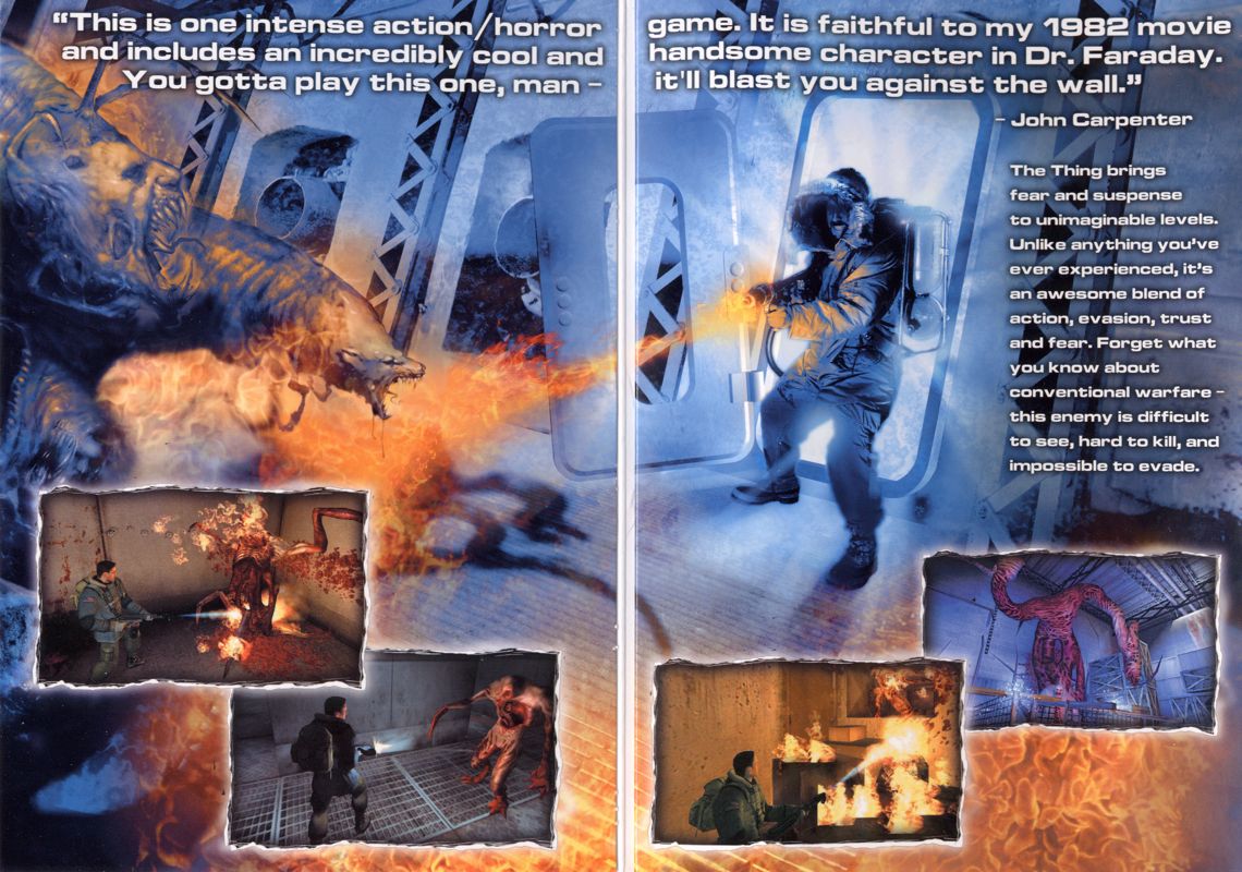 Inside Cover for The Thing (Windows)