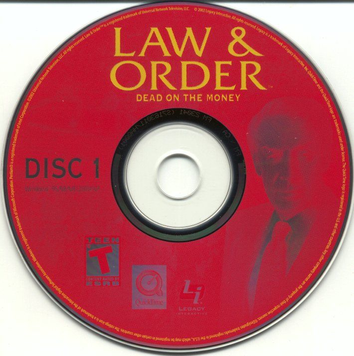 Media for Law & Order: Dead on the Money (Windows): Disc 1