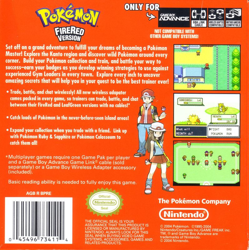 Pokémon FireRed Version (2004) - MobyGames