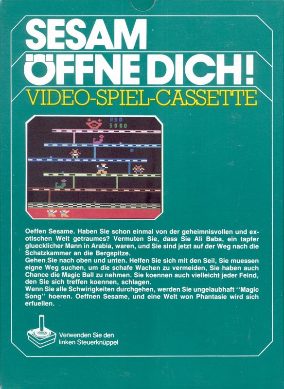Back Cover for Open, Sesame! (Atari 2600)
